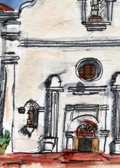 Mission San Luis Rey, Oceanside San Diego Original Art
