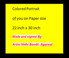 Handmade photo of you & Yr’s Made & Signed By Artist Nidhi Bandil Agarwal Jaipur
