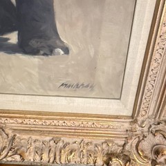 Richard Murray Utah Artist Original oil on panel African Elephant 26 x 19.