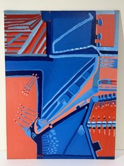 Visionary Expressionist Dream Painting By New York Outsider Artist Louise Abrams