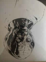 Green lantern, original David Finch, 11×17, framed and matted