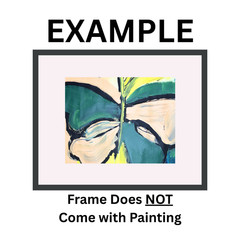 Butterfly, Abstract Expressionism 11×14 Multi-Colored Hand Painted Paper