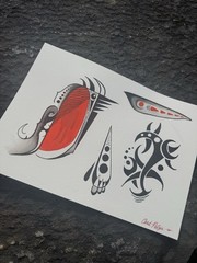 Original Traditional Tattoo Flash Painting