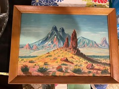 Original Signed Watercolor Verna Hamer Missionary Nurse To Navajos Southwest