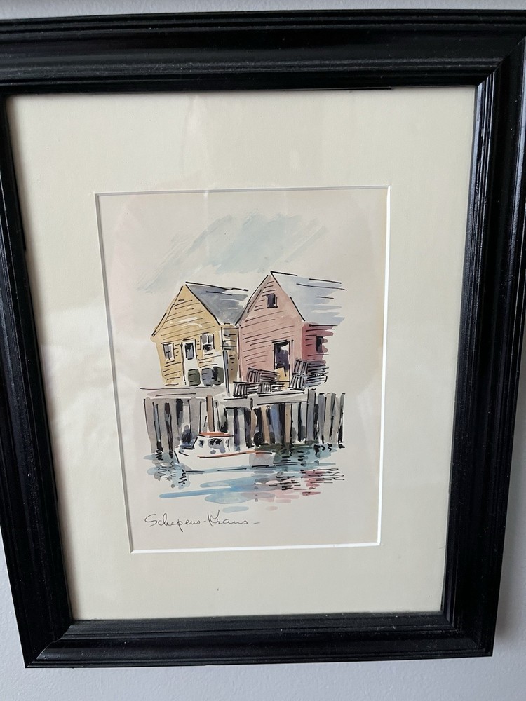 Original Watercolor And Ink Paint
