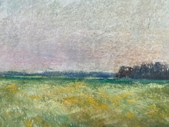 Franz Ehmke *1928 -2018 GDR Painter °Field Landscape In The Early Morning