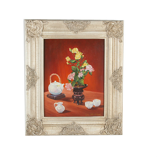Anthony Sidoni “Tea for Two” 2001 Signed Original Oil Painting 20” x 17” Framed