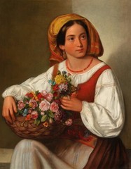 stunning oil painting handpainted on canvas-The Flower Girl
