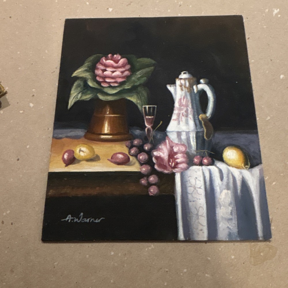 Original hand signed Oil Painting on Canvas 8 X 10 inch mounted on board