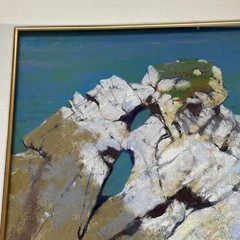 Albert Handell Painting Drawing Pastel China Cove Landscape Coastal Beach Famous
