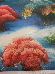 Original oil painting Ocean Scene Signed Not Mounted. 27 X 22