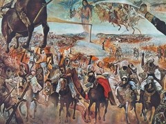 Salvador Dali Signed & Numbered „The Battle of Tétouan“ Lithograph