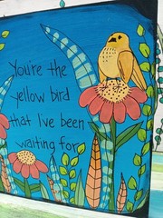 Bright Eyes Song Lyric Painting 10 x 10″ wood, Poison Oak Song Sign, Indie