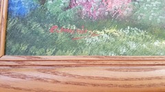 Charles Manning Wooden Framed 26 x 22-1/2″ Canvas Oil Painting Impressionism