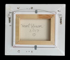 HUNT SLONEM BUNNY FRAMED