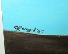 CATE RANGEL „COME HITHER“ ORIGINAL ACRYLIC ON HARD BOARD PAINTING