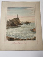 ANTIQUE PAINTING COLLECTION 1910’S SIGNED MORRIS DATED LANDSCAPE HISTORIC SITES