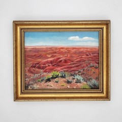 Bob Bickers Signed Original Oil Painting Southwest Painted Desert Arizona Framed