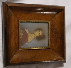 ANTIQUE MINIATURE PAINTING IN PERIOD FRAME SIGNED