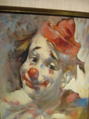 Magnificent Signed Julian Ritter Original Clown Oil Painting