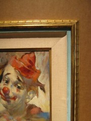 Magnificent Signed Julian Ritter Original Clown Oil Painting