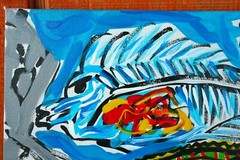 X-RAY FISH ELECTRIC EEL SHIPWRECK Jr CHARLIE FAST OUTSIDER AMERICAN FOLK ART
