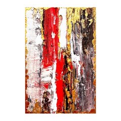 Abstraction 2 Volumetric Textured Impasto Mixed Media Painting 6x 4in Signed