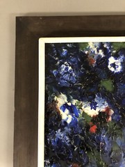 Signed Torres Oil On Masonite Mid Century Modern Painting 25 1/2” X 17 1/2”