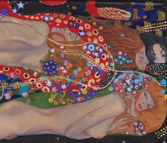 GUSTAV KLIMT water serpants art Vintage painting EUROPE Print 90cm poster