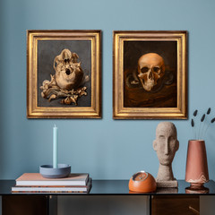 Dutch Old Master Still Life Of A Skull Memento Mori – Pieter Claesz (1597-1660)
