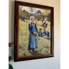 Robert Wood The Orchard Large Framed Vintage Print Spring Blossoms 23×17