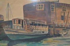 MORTON GROSSMAN 1926-1998 ANTIQUE WATERCOLOR PAPER SIGNED 1941 AMERICAN ARTIST
