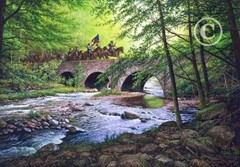 Goose Creek Bridge – 1863 – By John Paul Strain – Studio Canvas Giclée