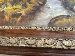 E. Springer VTG Oil Autumn Impressionism Gilded Wood Frame 1977 BREATHTAKING!