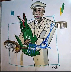 CROCODILE Painting Artist Manuel Mane | RENÉ | 150cm x 150cm | SHIPS ROLLED