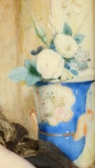 Maria A. Chalon (ca.1800-1867) „Lady with love letter“ fine miniature, c1840 (m)