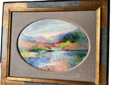 Iris RAQUIN (1911-1997) – Oil Canvas Signed – Lake District in United Kingdom