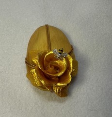Rock, Hand Painted, Gold Stone Art, Bumbelbee