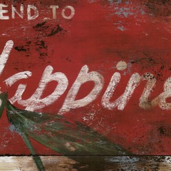 24W“x24H“ SEEK HAPPINESS by RODNEY WHITE -CHERRIES ACTUALLY CHOICE CHOICE CANVAS