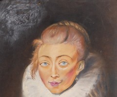 Vintage Oil on Canvas 24“ Painting inspired by Peter Paul Rubens