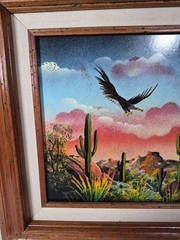 Signed & Framed Southwest Spray Paint Art On Board – Aerosolgrafia Street Art
