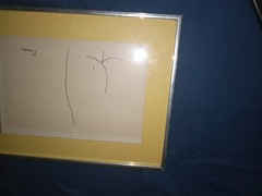 PABLO PICASSO ANTIQUE MODERN ART LITHOGRAPH OLD VINTAGE Buttocks Butt Rear 1960s