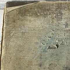 Original Mixed Media Art Collage 10×13 „1898 Advanced Geography Book Cover B“