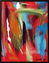 FINELLI ORIGINAL Acryllic Painting High Art Modern Collectible 11×14 COA G8O