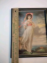 Vintage Framed Repro Lithograph PRINT OF “PINKIE” By Sir Thomas Lawrence