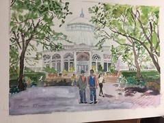 NY Botanical Garden II /Orig. W/C / 14″ X 10″/ MIMI DAVIS, ARTIST
