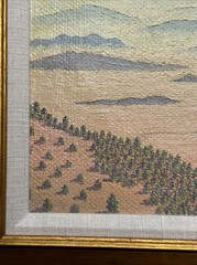 ANTIQUE MOUNTAIN VIEW PAINTING LANDSCAPE WPA AMERICAN REGIONALISM IMPRESSIONIST