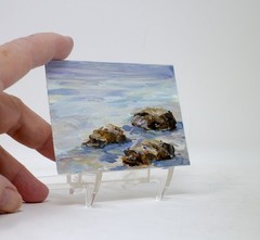 ACEO Original Seascape Beach Paintings ATC Collectable Heavy Paper, S3021