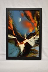 Night Flight Oil painting by Leonardo Nierman