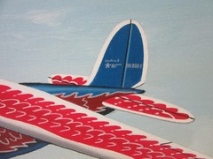 Raymond Waddey Painting Lockheed Vega „Century of Progress“ 1933 Flight, 16″x20″